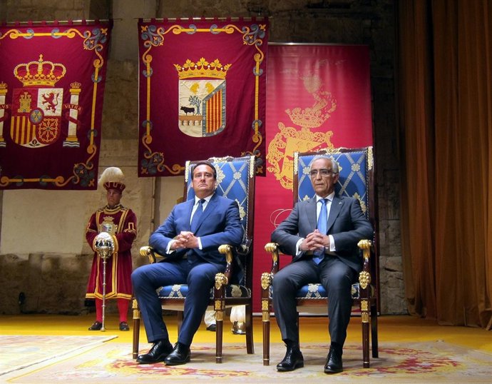 Jorge Recio y José Adrián Cornejo en la entrega de las Medallas de Oro de Salama