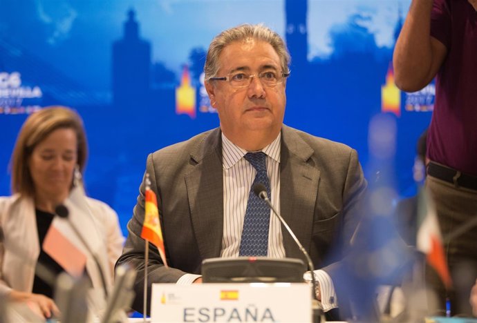 El ministro del Interior, Juan Ignacio Zoido, en rueda de prensa