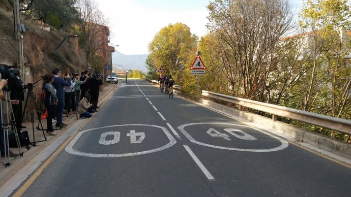 Señalización de ciclistas en La Rioja