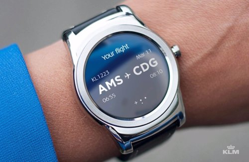 Smartwatch de la 'app' de KLM
