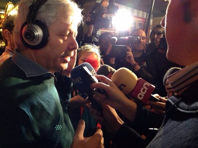 Xavier Grabiel, de la Bruixa d'Or de Sort (Lleida) tras la Lotería de Navidad