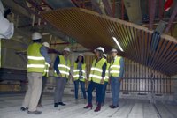 La delegada de la Junta y la alcaldesa comprueban la evolución de las obras del Palacio de Congresos de Córdoba