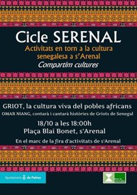 S'Arenal acoge este miércoles la I Feria de Actividades y un cuentacuentos sobre griots de Senegal