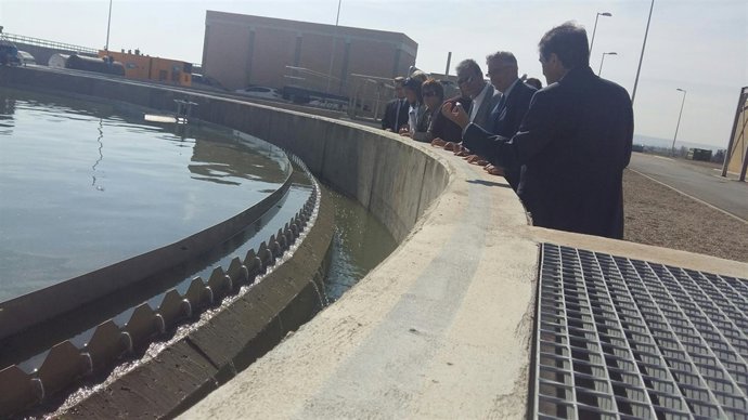 La nueva planta depuradora de Utebo