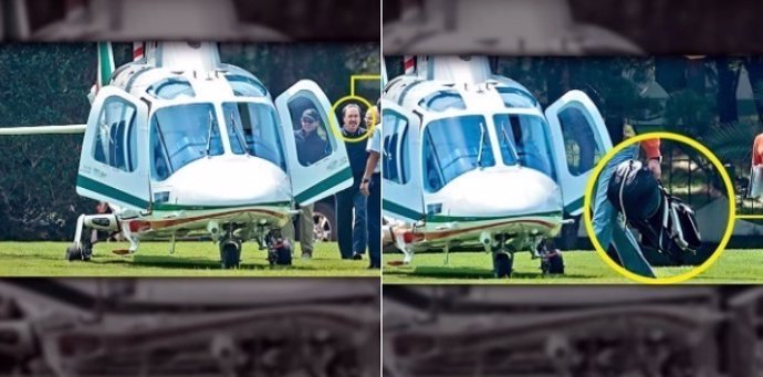 Pillan a un senador mexicana utilizando un helicóptero de la Fuerza Aérea Mexica