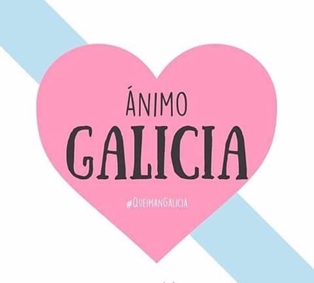 Apoyo a Galicia por los oncendios en redes sociales