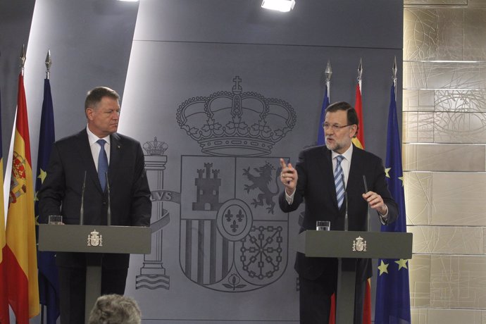 Rajoy y el presidente de Rumanía, Klaus Werner Lohannis
