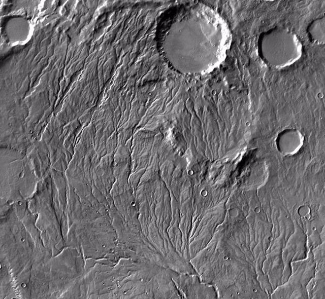 Redes de valles en Marte