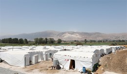 Campamento de refugiados sirios en Líbano
