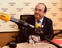 Iceta avisa a Puigdemont de que decir que no hubo DUI y evitar el 155 no es una "derrota"