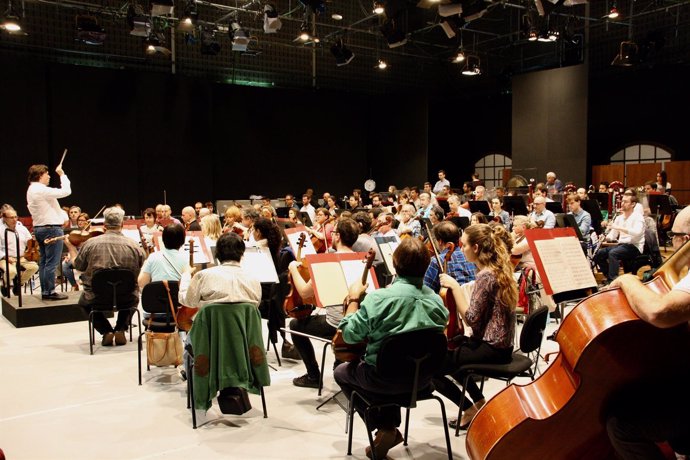 Ensayo de la Orquesta Sinfónica de Baleares