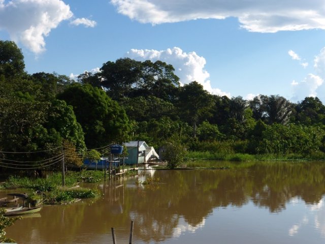 Cabaña en el Amazonas