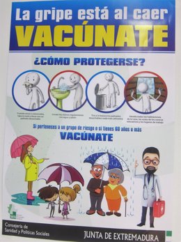 La campaña de vacunación contra la gripe comienza en Estremadura este lunes