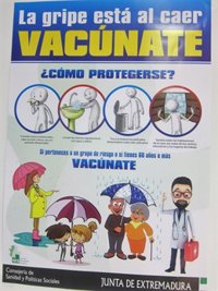 La campaña de vacunación contra la gripe arranca el lunes en Extremadura con 219.500 dosis disponibles