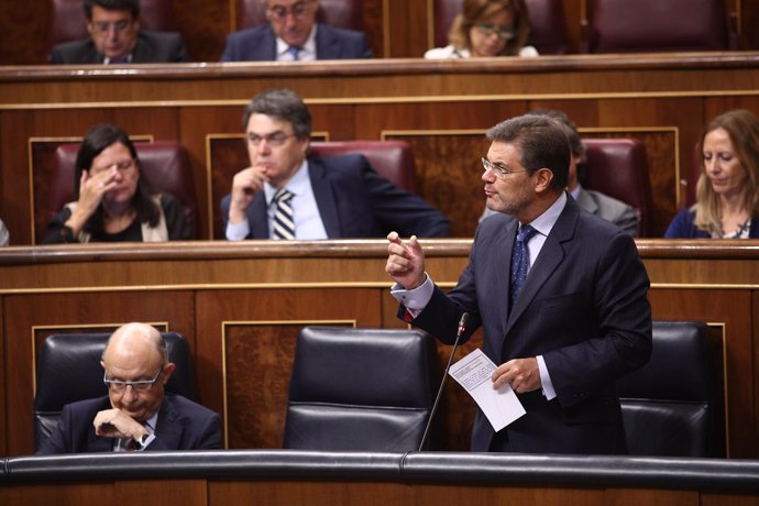 Rafael Catalá en la sesión de control al Gobierno en el Congreso