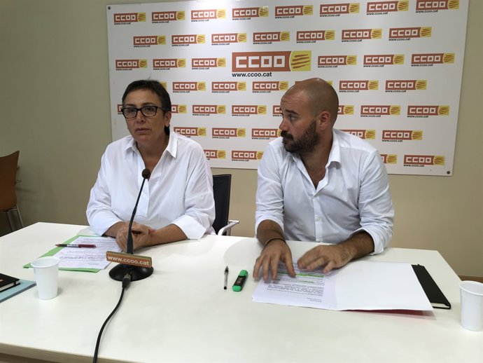Montse Ros, Carlos del Barrio (CCOO De Catalunya)