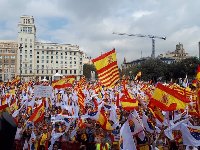 Manifestación del 12-O en Barcelona por la Hispanidad 2017