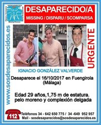 Buscan a un joven cordobés desaparecido este lunes en Fuengirola