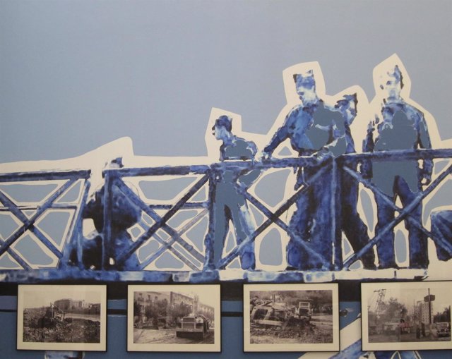 Imagen de la exposición '1957. La Batalla contra el barro' en València 