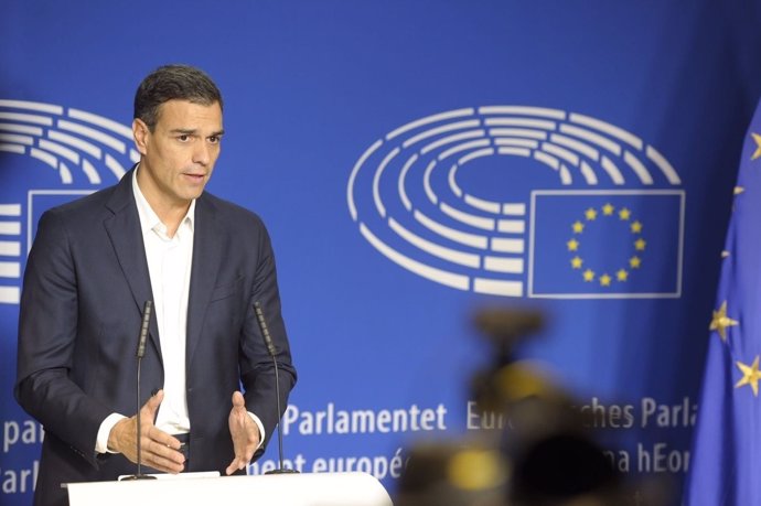 Intervenció de Pedro Sánchez en el Parlament Europeu