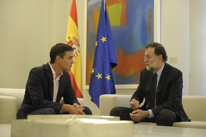 Mariano Rajoy es reuneix amb Pedro Sánchez en Moncloa