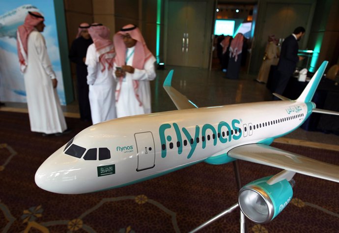 Modelo de avión de la comañía saudí Flynas