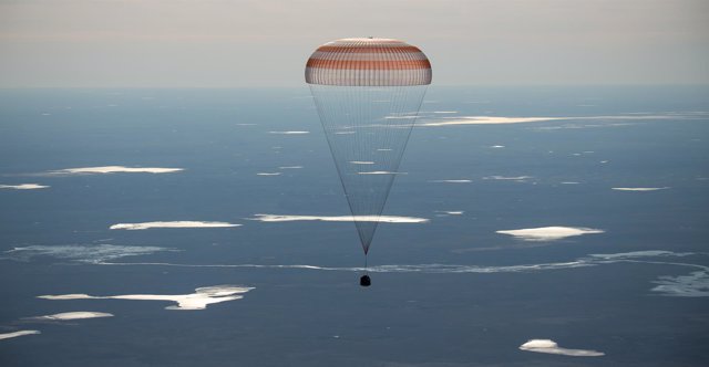 Aterrizaje de la Soyuz MS-02