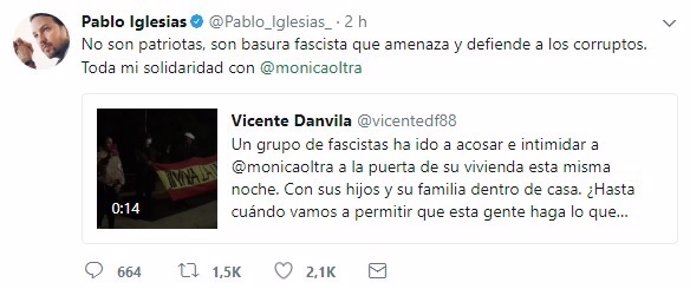 Twitter de Pablo Iglesias