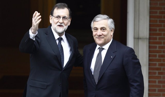 Rajoy recibe en La Moncloa al presidente del Parlamento Europeo