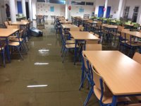 Dos colegios permanecen cerrados y uno parcialmente tras las lluvias caídas en Jerez (Cádiz) este miércoles