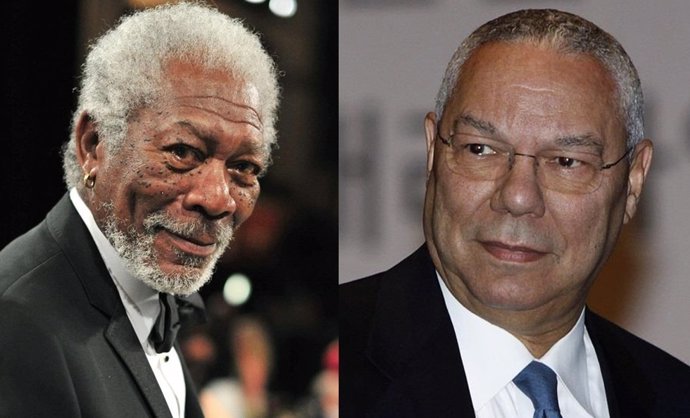 Morgan Freeman y Colin Powell