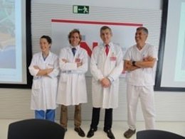 Miembros de Salud que han ofrecido la rueda de prensa.