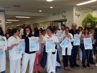 Protestas en los centros sanitarios para recuperar los acuerdos laborales suspendidos