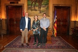 Miquel Ensenyat, Maria Amengual y Jesús Jurado en el acto.