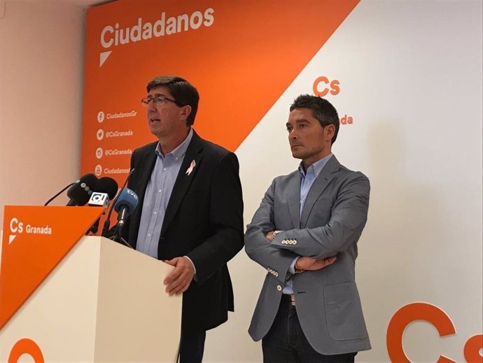 El portavoz de Ciudadanos en Andalucía, Juan Marín