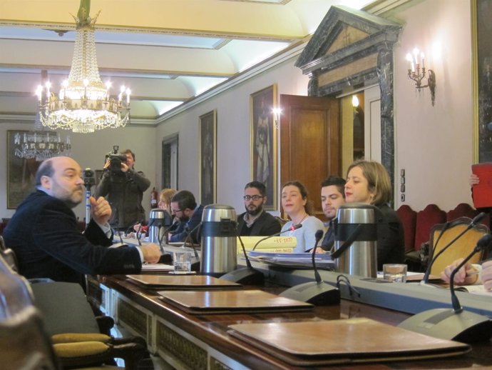 El exalcalde de Oviedo, Agustín Iglesias Caunedo, en comisión del Caso Aquagest