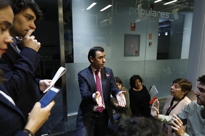 Roda de premsa de Fernando Martínez Maillo a la seu del PP