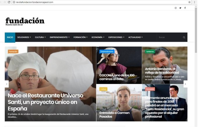 Fundación Cajasol pone en march la nueva revista 'Fundación'
