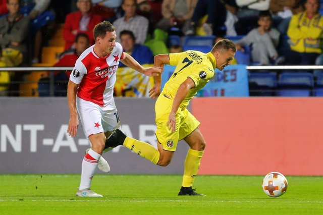 Cheryshev, del Villarreal, en un partido de Europa League