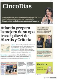 Las portadas de los periódicos económicos de hoy, viernes 20 de octubre