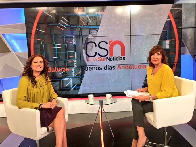 María Jesús Montero, en Canal Sur TV.