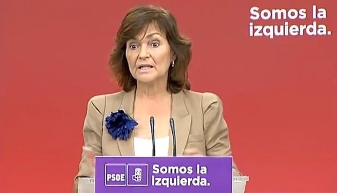 Secretària d'Igualtat del PSOE, Carmen Calvo