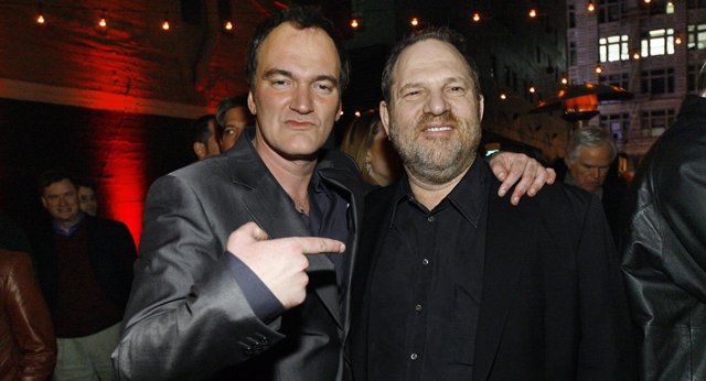 Quentin Tarantino y Harvey Weinstein 