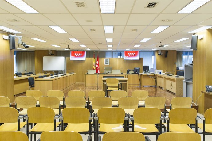 Audiencia Provincial de Madrid, sala de juicios, juicio, sentencia, banquillo