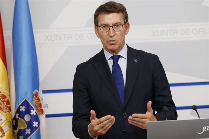 El presidente de la Xunta, Alberto Núñez Feijóo