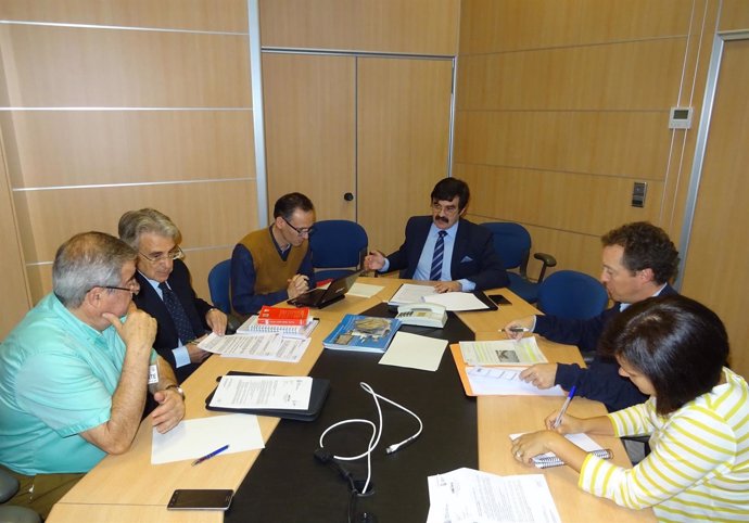 Reunión entre el presidente de la CHE y ecologistas de la cuenca del Ebro.