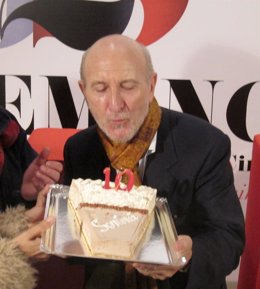 Javier Angulo sopla las velas por sus diez ediciones al frente de Seminci
