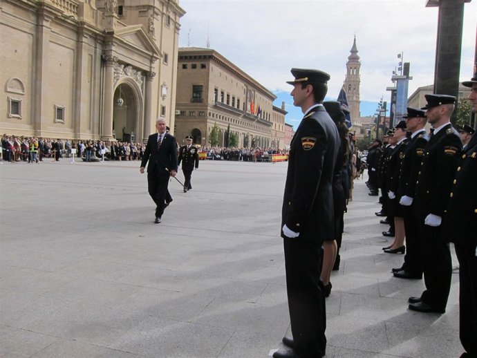 El delegado del Gobierno en Aragón ha presidido el día del patrón de la Policía