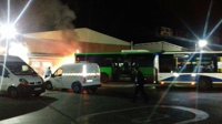 Arde un autobús en las cocheras de Getafe de la empresa Avanza sin provocar heridos
