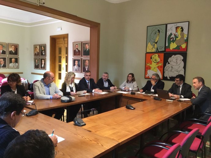 Reunió de la comissió de seguiment de la línia de tren Lleida-La Pobla
